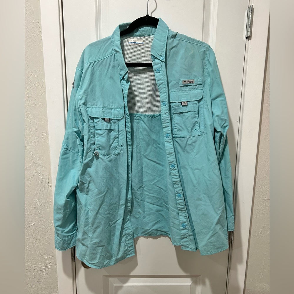 Columbia PFG Long Sleeve in Teal